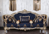 Classical Teakwood Carved Vektora Sofa Set
